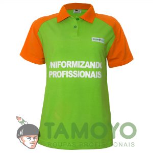 Camisa Polo Feminina - Bandeira Branca | Roupas Tamoyo