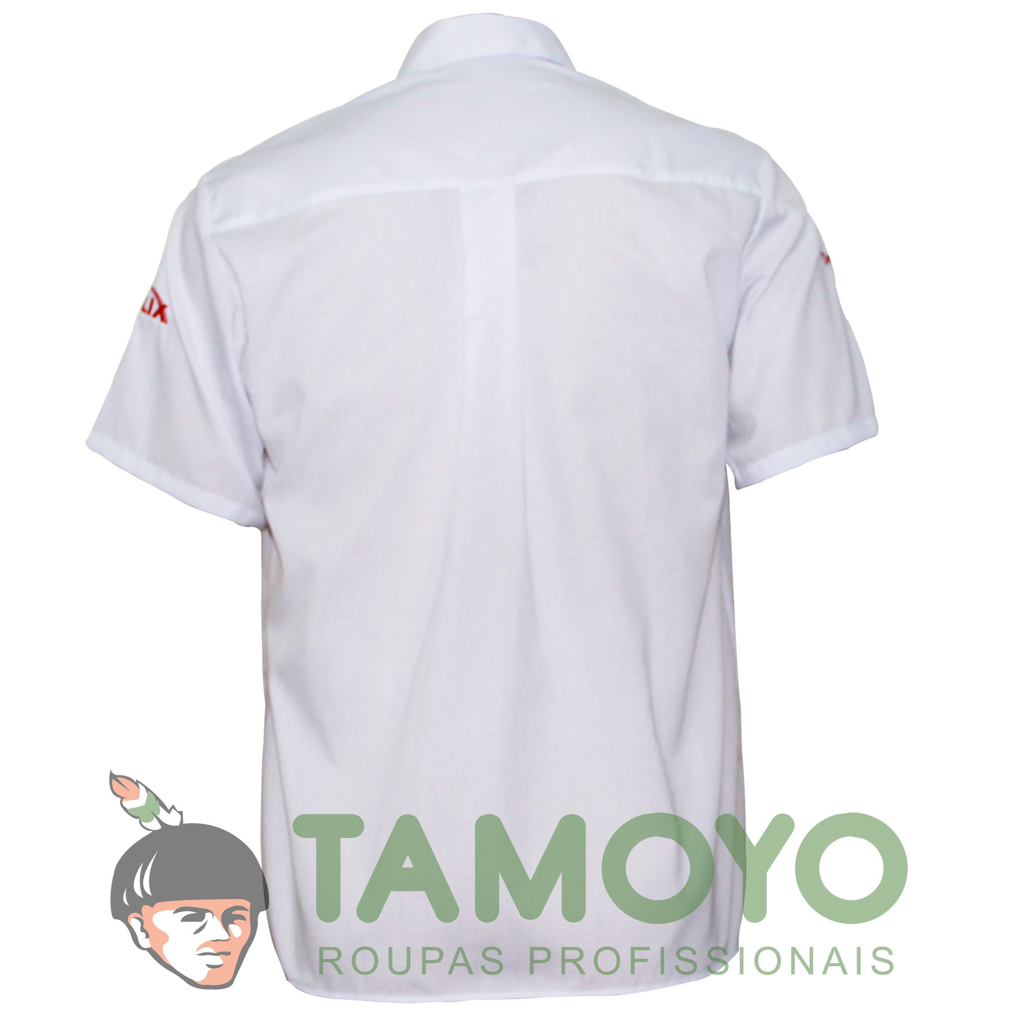 camisa social manga curta masculina branca